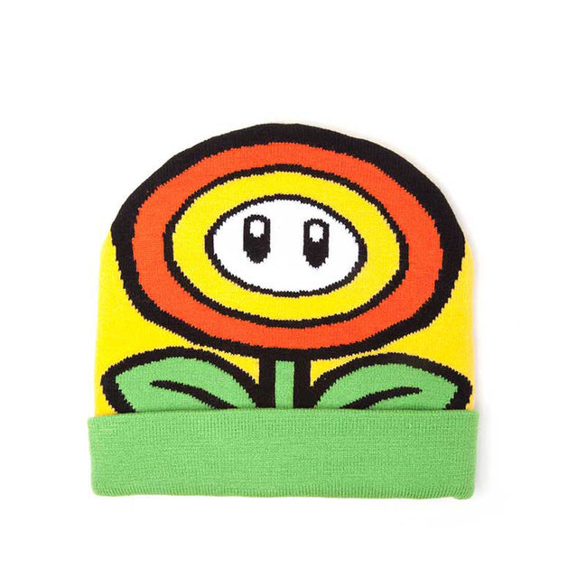 NINTENDO Super Mario Bros. Sunflower Cuffed Beanie, One Size, Multi-colour (KC170201NTN)