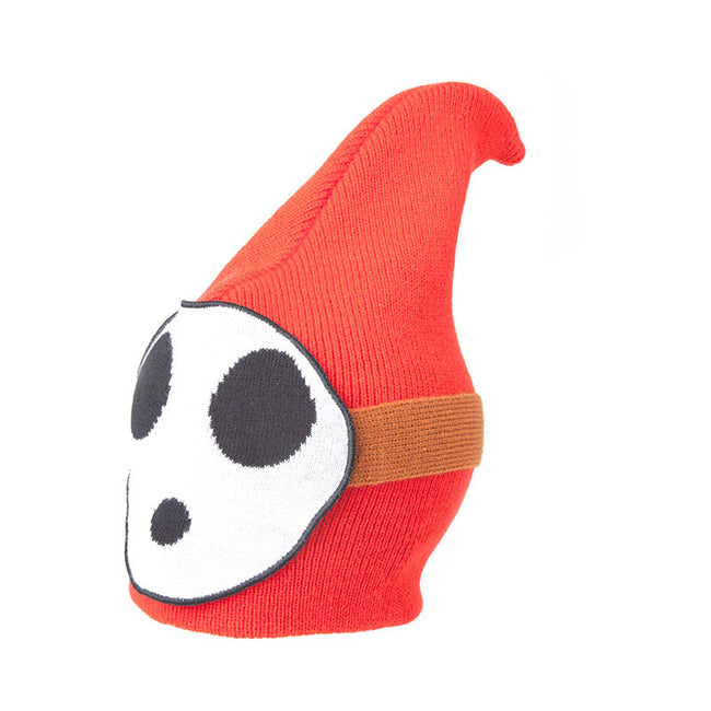 NINTENDO Super Mario Bros. Shy Guy Face Cuffless Beanie, One Size, Multi-colour (KC170206NTN)