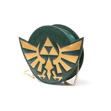 NINTENDO Legend of Zelda Golden Hylian Royal Crest Purse Wallet with Attached Chain, Female, Dark Green (GW140126ZEL)