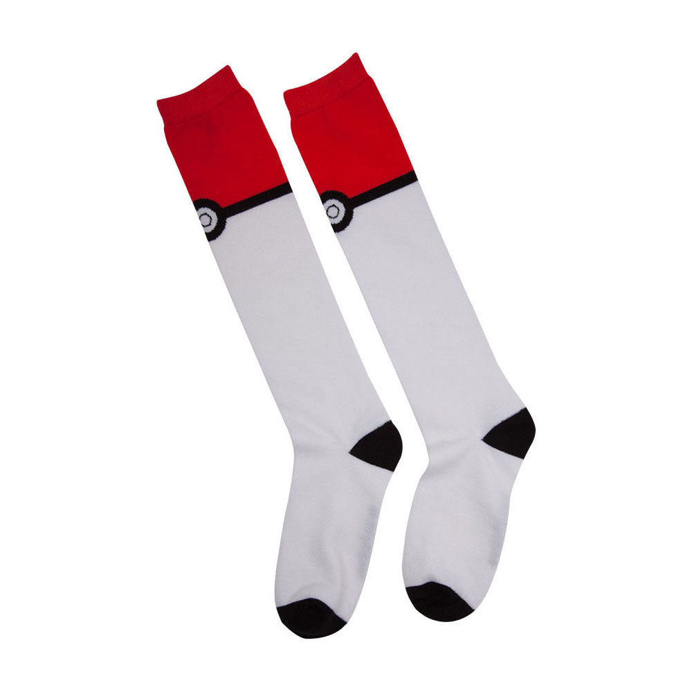 POKEMON Women's Pokeball Knee High Socks, One Size, Multi-colour