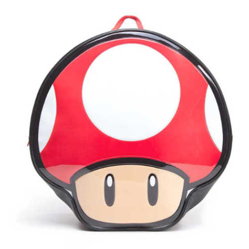 NINTENDO Super Mario Bros. Red Mushroom Shaped Backpack, Multi-colour