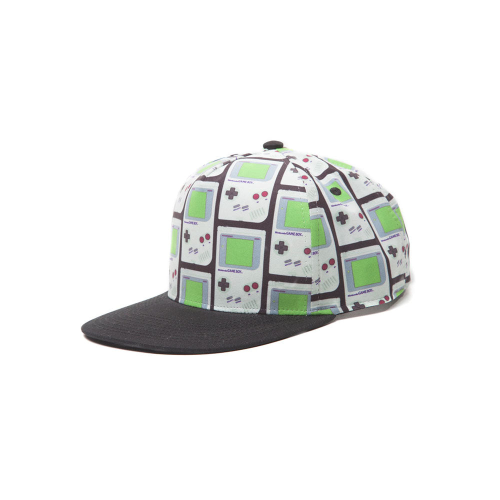 NINTENDO Gameboy All-over Print Snapback Baseball Cap, One Size, Multi-colour