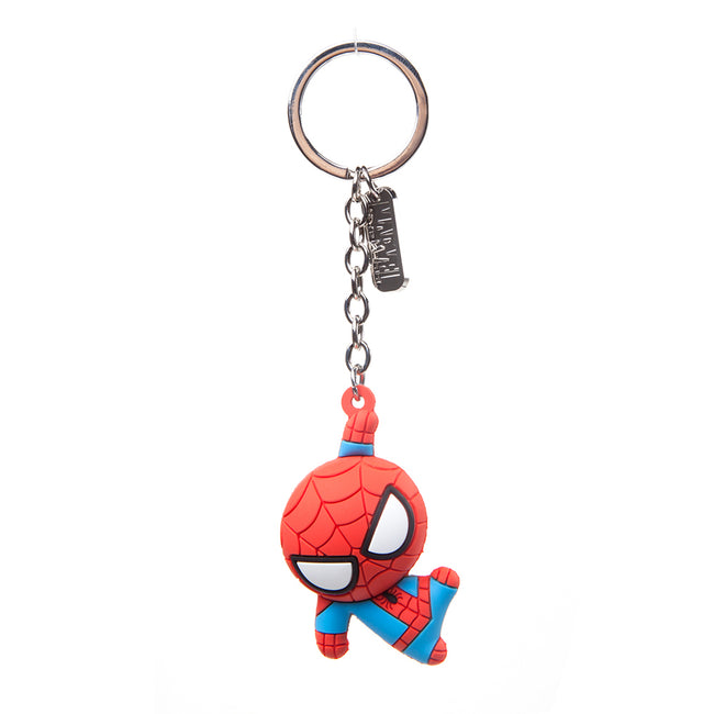 MARVEL COMICS Spider-man Character 3D Pendant Rubber Keychain, One Size, Red (KE020304SPN)