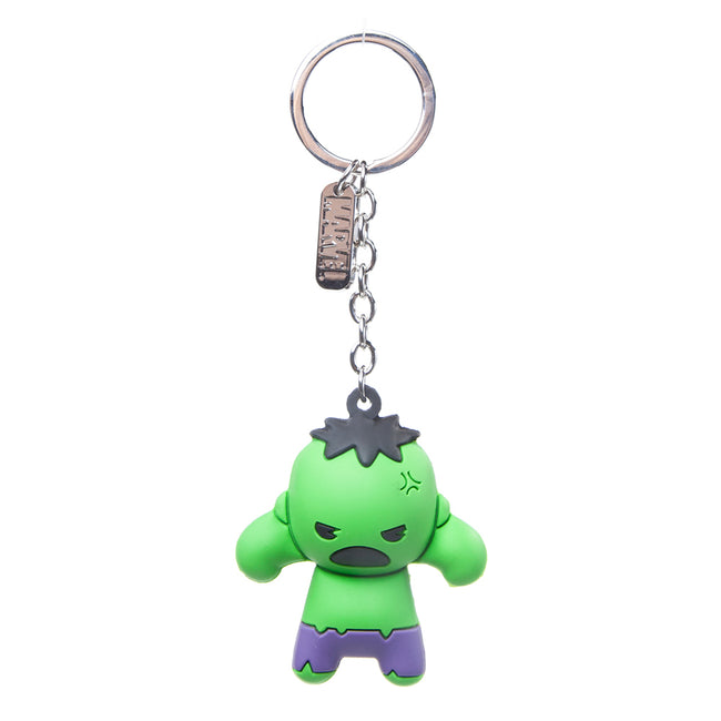 MARVEL COMICS Incredible Hulk Character 3D Pendant Rubber Keychain, One Size, Green (KE020301MAR)