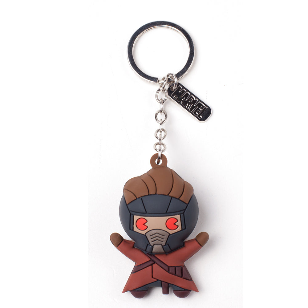 MARVEL COMICS Guardians of the Galaxy Vol.2 Peter Quill/Starlord Character 3D Pendant Rubber Keychain, One Size, Multi-colour (KE020306GOG)