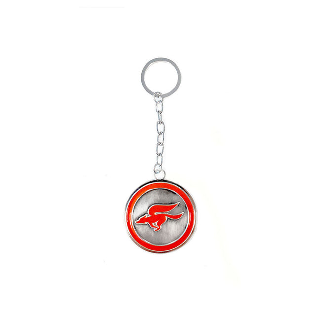 NINTENDO Starfox Zero Logo Round Pendant Metal Keychain, One Size, Red/Silver (KE080202NTN)