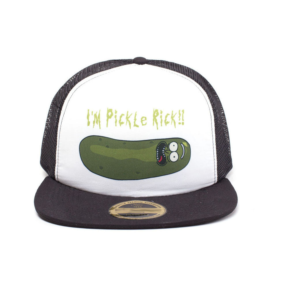 RICK AND MORTY I'm Pickle Rick Trucker Cap, Black/White (TC681162RMT)