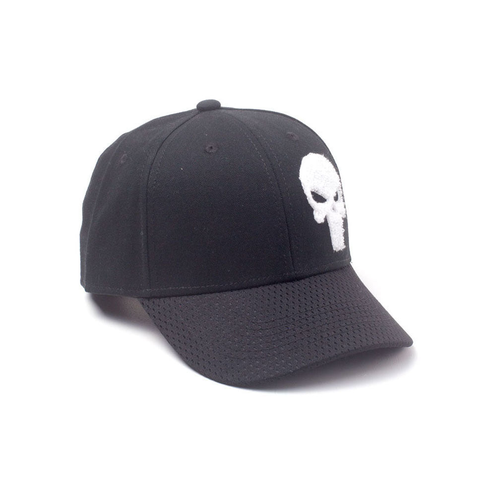 MARVEL COMICS The Punisher Varsity Adjustable Cap, Black (BA020282PUN)