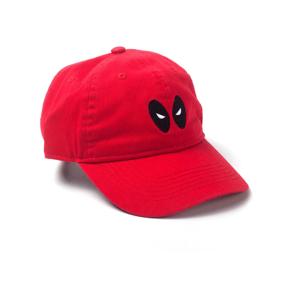 Deadpool Embroidered Eyes Stone Washed Denim Cap