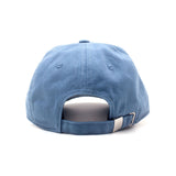 RUBIK'S CUBE Embroidered Logo Stone Washed Denim Dad Cap, Blue (BA525306RBK)
