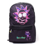 RICK AND MORTY Rick's Neon Face Print Backpack, Black (BP183874RMT)