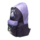 RICK AND MORTY Spaceship Print Backpack, Black/Purple (BP537132RMT)