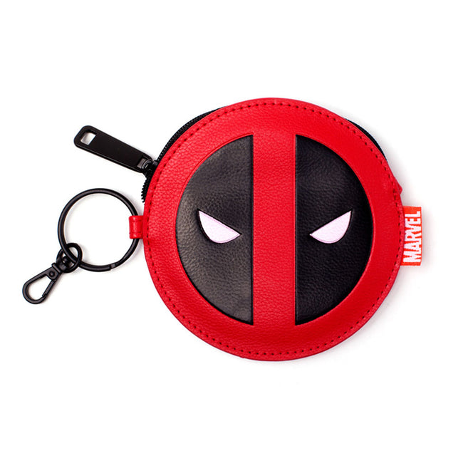 MARVEL COMICS Deadpool Face Coin Purse, Red/Black