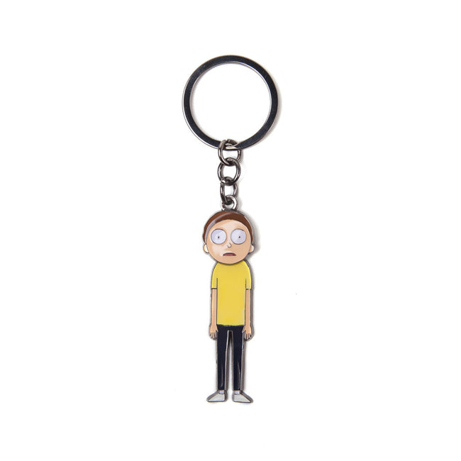 RICK AND MORTY Morty with Moveable Head Metal Keychain, Multi-colour (KE567477RMT)