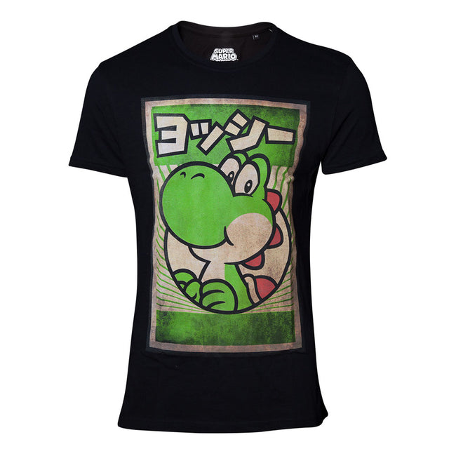 NINTENDO Super Mario Bros. Yoshi Propaganda Poster Print T-Shirt, Male