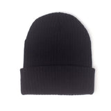 RICK AND MORTY Logo Embroidered Rollup Beanie, Black (KC318158RMT)