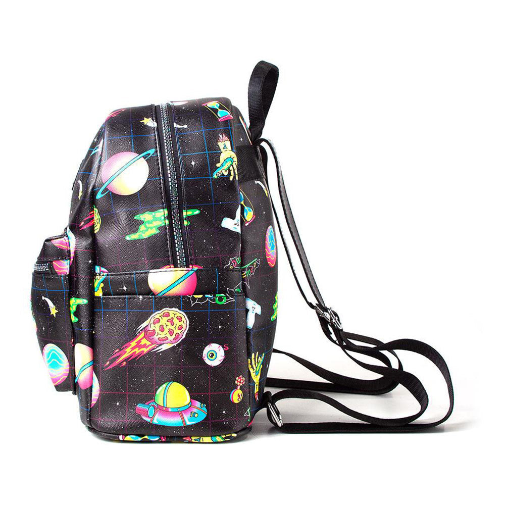 RICK AND MORTY Space Sublimation All-over Print Ladies Backpack, Female, Black (BP163277RMT)