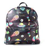 RICK AND MORTY Space Sublimation All-over Print Ladies Backpack, Female, Black (BP163277RMT)