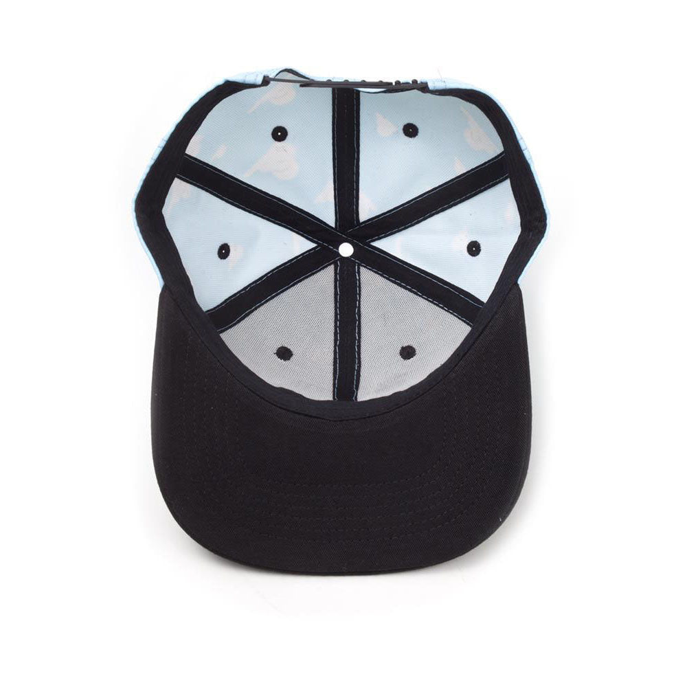 DISNEY Toy Story Embroidered Logo with All-over Clouds Snapback Baseball Cap, Unisex, Blue/Black (SB751882TOY)