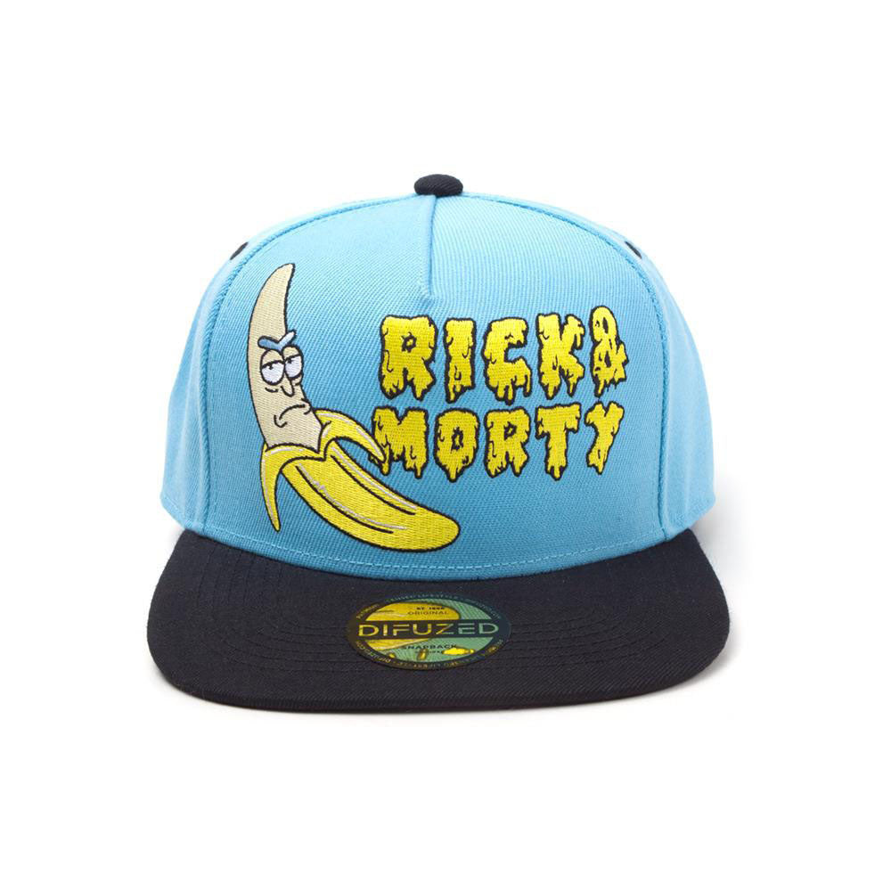 RICK AND MORTY Embroidered Banana Snapback Baseball Cap