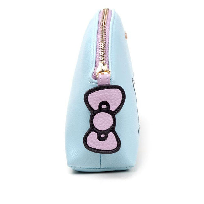 HELLO KITTY Zipped Ladies Makeup Bag, Female, Blue/Pink (CB232482HKT)