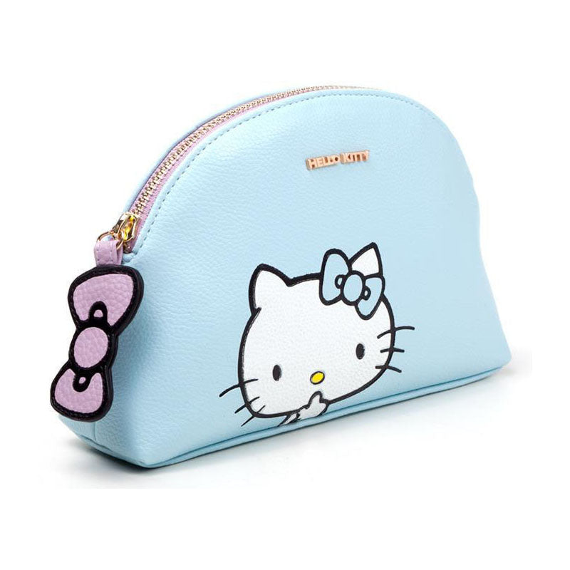HELLO KITTY Zipped Ladies Makeup Bag, Female, Blue/Pink (CB232482HKT)