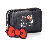 HELLO KITTY Ladies Zip Around Coin Purse, Female, Black/Red (GW665433HKT)