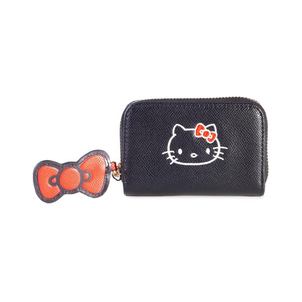 HELLO KITTY Ladies Zip Around Coin Purse, Female, Black/Red (GW665433HKT)