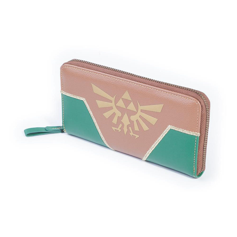 NINTENDO Legend of Zelda Gold Hyrule Zip Around Purse, Female