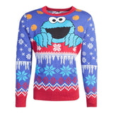 SESAME STREET Cookie Monster Knitted Christmas Sweater