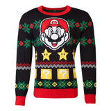 NINTENDO Super Mario Bros. Mario & Stars Knitted Christmas Sweater