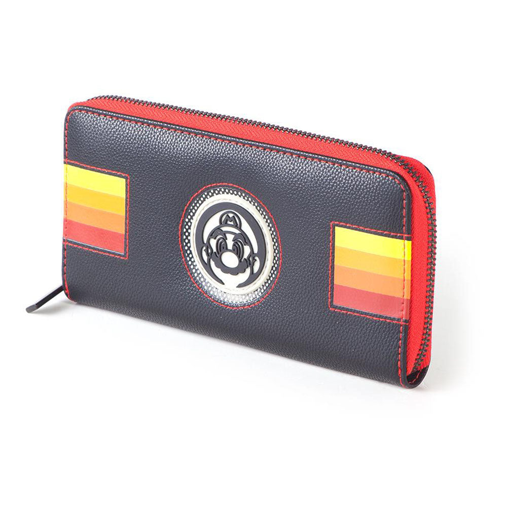 NINTENDO Super Mario Bros. Retro Mario Patch Zip-around Purse Wallet