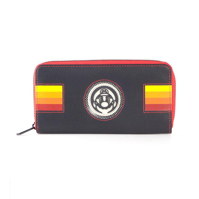 NINTENDO Super Mario Bros. Retro Mario Patch Zip-around Purse Wallet
