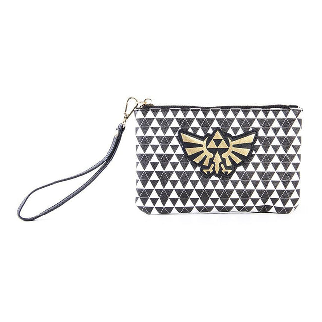 NINTENDO Legend of Zelda Hyrule Royal Crest with All-over Pattern Zipped Coin Purse