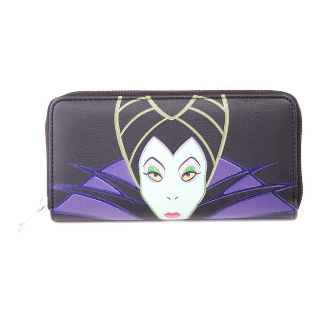 DISNEY Maleficent 2 Maleficent Character Face Zip-around Wallet Purse
