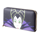 DISNEY Maleficent 2 Maleficent Character Face Zip-around Wallet Purse