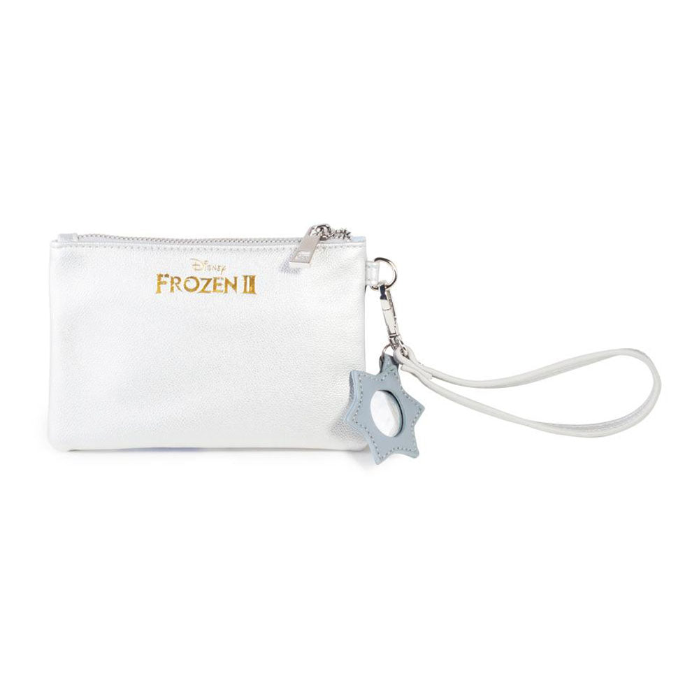 DISNEY Frozen 2 Elsa Zipped Coin Purse with Wrist Strap, Female, White (MW646620DNY)