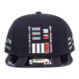 STAR WARS A New Hope Darth Vader Suit Buttons Snapback Baseball Cap, Unisex, Black