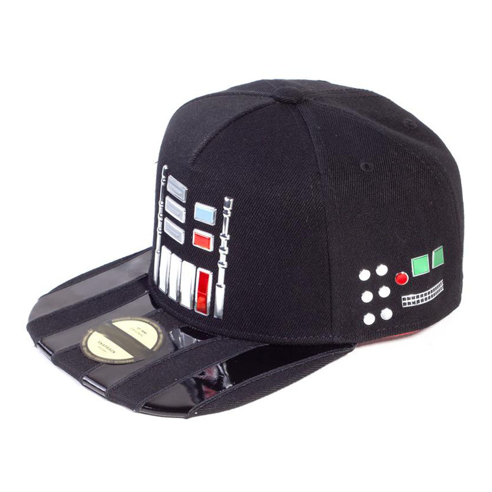 STAR WARS A New Hope Darth Vader Suit Buttons Snapback Baseball Cap, Unisex, Black