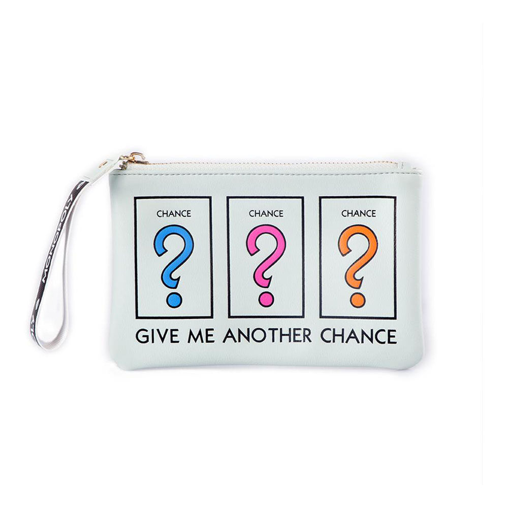 HASBRO Monopoly Chance Zipped Coin Purse with Wrist Strap