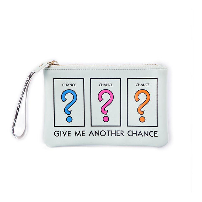 HASBRO Monopoly Chance Zipped Coin Purse with Wrist Strap