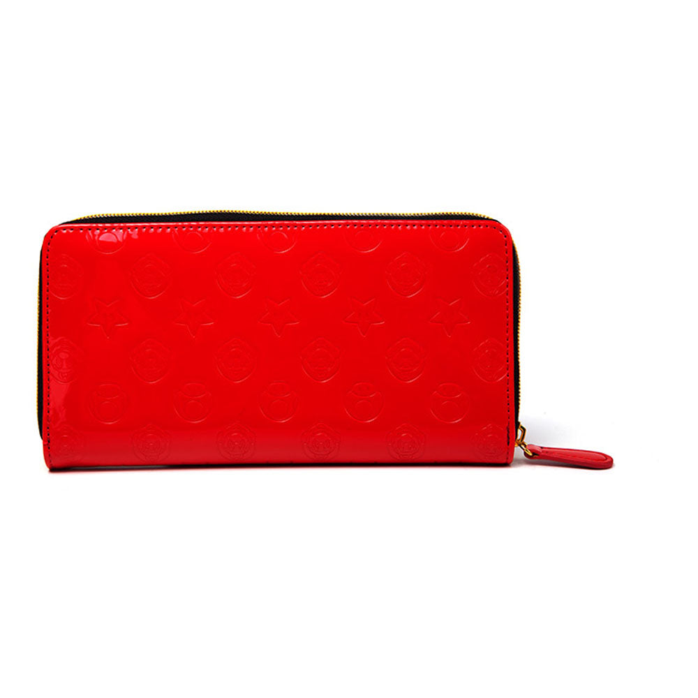 NINTENDO Super Mario Bros. Red Mushroom All-around Zipper Purse Wallet