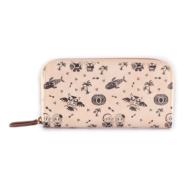 NINTENDO Legend of Zelda Link's Awakening All-over Print Zip-Around Wallet Purse