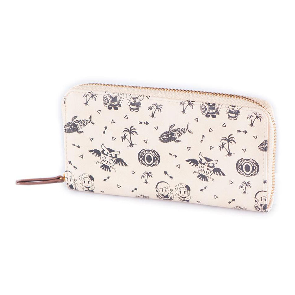 NINTENDO Legend of Zelda Link's Awakening All-over Print Zip-Around Wallet Purse