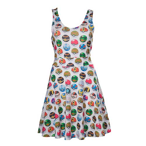 All-over Pikachu Printed Sleeveless Dress
