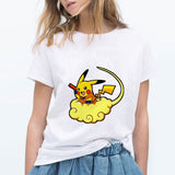 Women T Shirts Pokemon Puma Pika