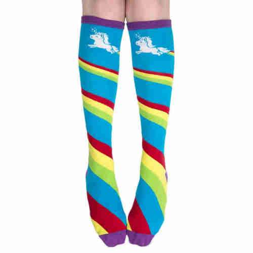 Rainbow Unicorn Knee High Socks