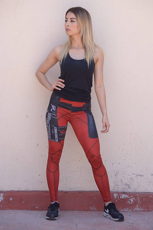 Red Hero Leggings