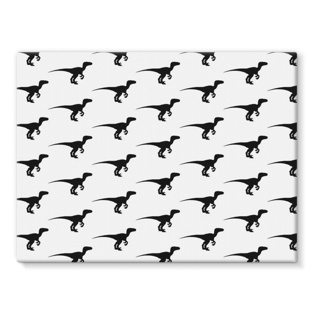 Dino All Over Stretched Eco-Canvas