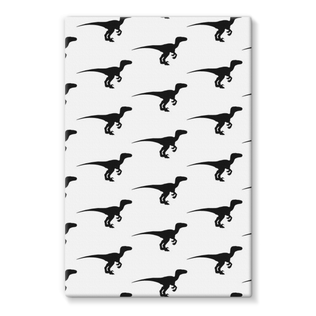 Dino All Over Stretched Eco-Canvas